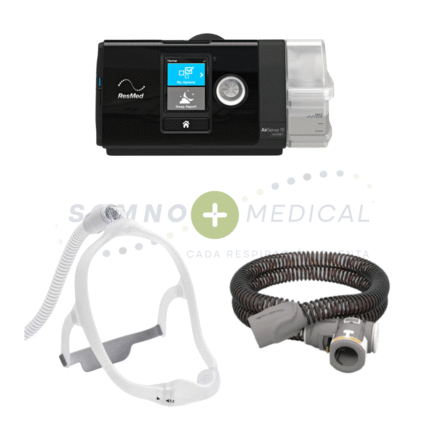 PACK AIRSENSE S10 + TUBO CALEFACCIONADO + MASCARILLA DREAMWEAR UNDER THE NOSE