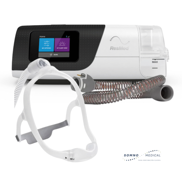 PACK AIRSENSE S11 + TUBO CALEFACCIONADO + MASCARILLA DREAMWEAR UNDER THE NOSE